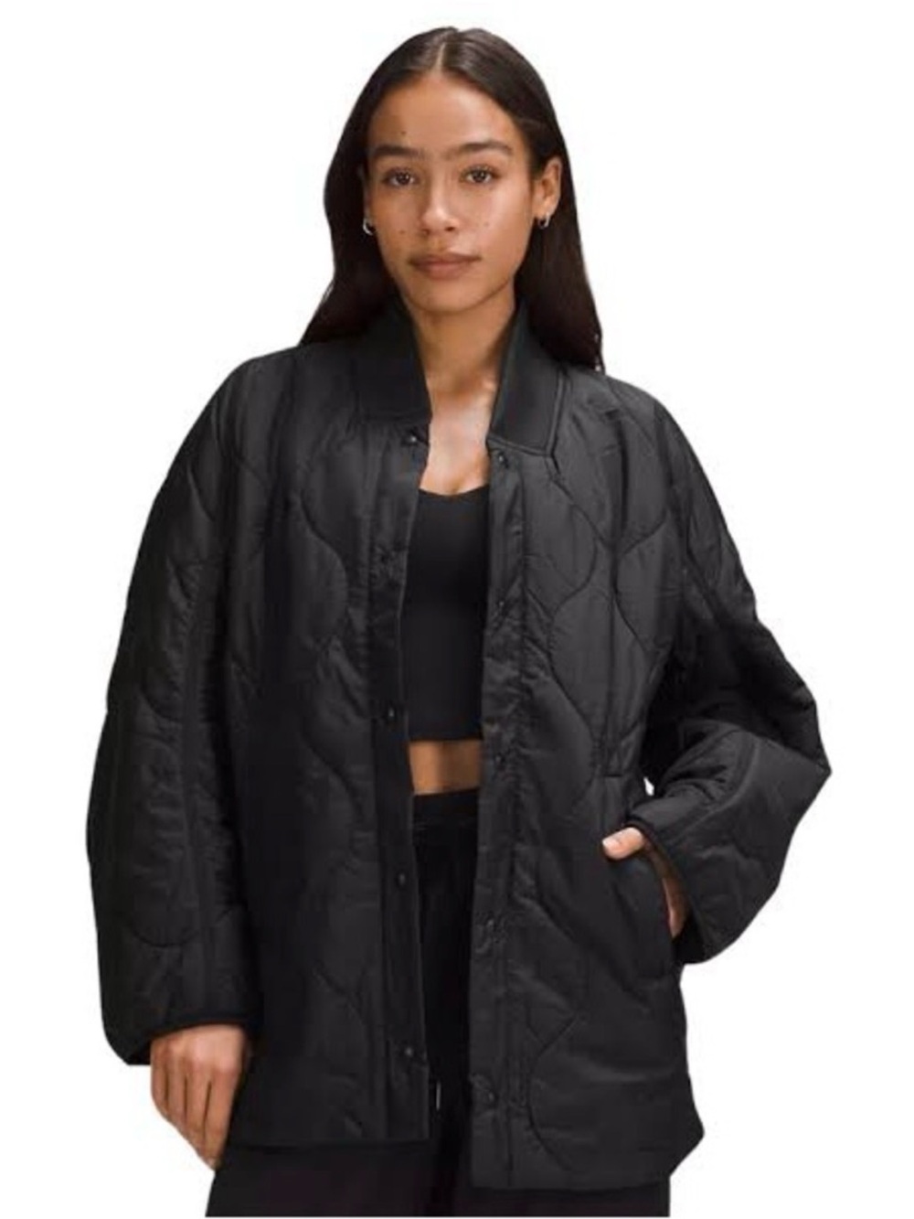 Lululemon Quilted Black Jacket size 0